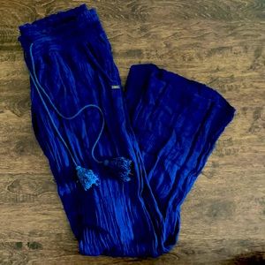 Roxy Oceanside Wide-Leg Drawstring Flared Pants